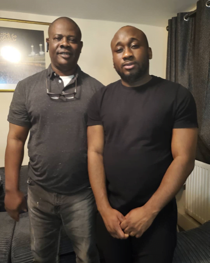 Yinka Quadri and Son