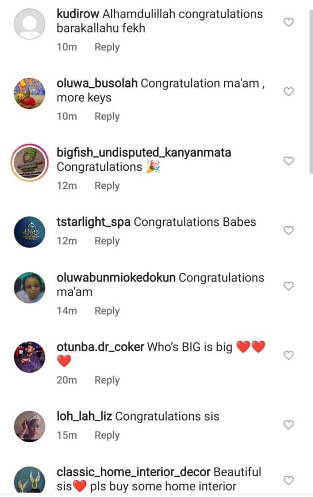 Laide Bakare Fans Comments