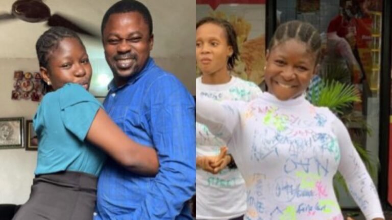 Afeez Eniola Celebrates His Daughter As She Congratulated Her Senior Secondary School Education (Photos)