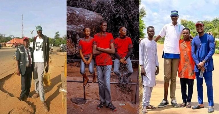 Photos of the “tallest man in Kaduna” surfaces online