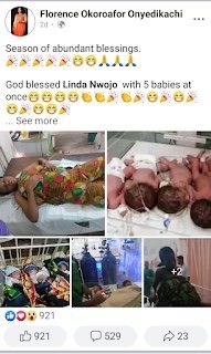 Nigerian Lady 5 babies