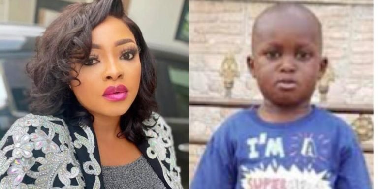 Funmi Awelewa Adopted Son