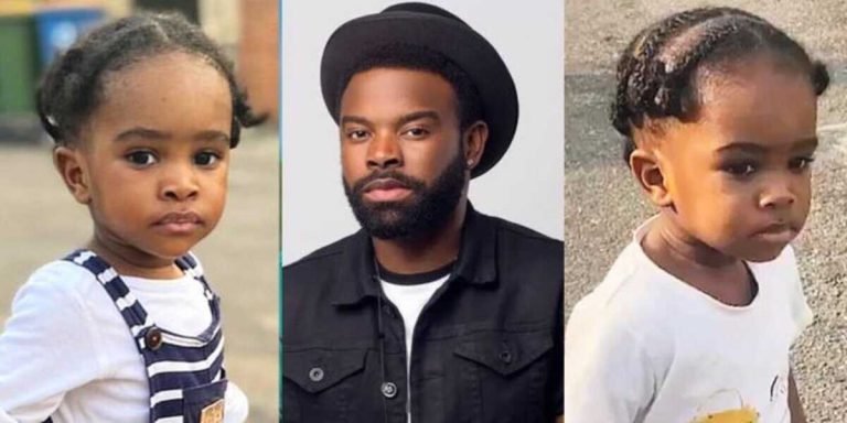 Meet The Cute Female Twins of Actor Gabriel Afolayan (Photos)