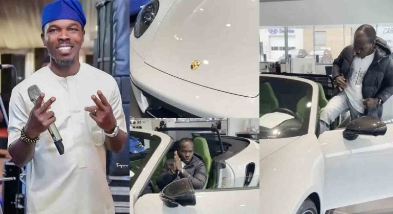 “I am grateful always” – Ijebu splashes millions on a brand new car (Video)