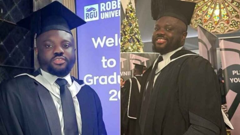 Nigerian male scholar bags masters degree in Law with distinction, emerges UK university’s best-graduating student